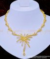 NLC946 - Modern Diamond Finish Sri Lankan Wedding Necklace with Earrings  