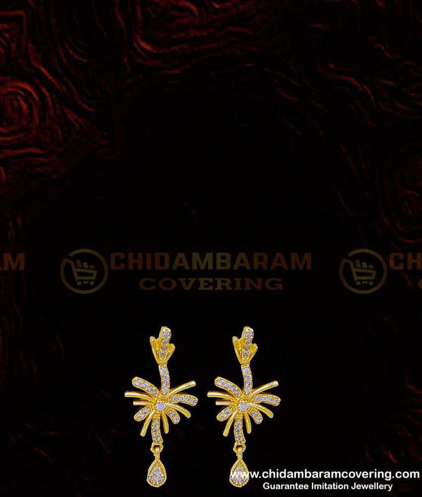 NLC946 - Modern Diamond Finish Sri Lankan Wedding Necklace with Earrings  