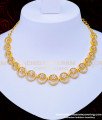 NLC950 - Real Diamond Necklace Design Elegant Finish Party Wear Necklace with Earrings