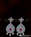 NLC952 - First Quality Heavy Diamond Choker Necklace with Earrings Set for Reception