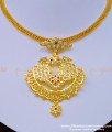 NLC955 - One Gram Gold Beautiful Swan Design Impon Attigai Necklace Online