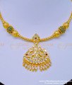 NLC960 - New Arrival Five Metal Balls Mugappu Impon Attigai Necklace for Wedding 