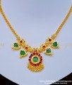NLC968 - Traditional Kerala Green Palakka Necklace Gold Plated Jewellery Online