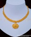 NLC970 - 1 Gram Gold Simple Gold Necklace Design Buy Online Shopping