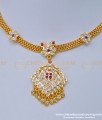 NLC986 - Latest Collection Impon Attigai Gold Necklace Design Getti Metal Attigai Online