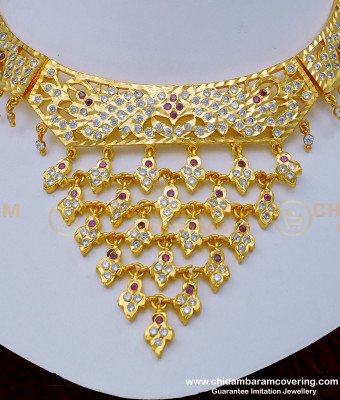 NLC992 - New Arrival Bridal Wear First Quality Impon Choker Necklace for Wedding