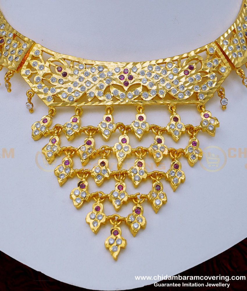 NLC992 - New Arrival Bridal Wear First Quality Impon Choker Necklace for Wedding