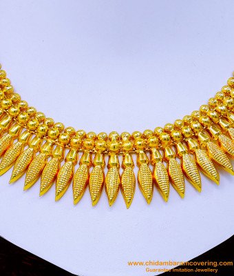 NLC1229 - Kerala Traditional Jewellery Wedding Gold Necklace Designs