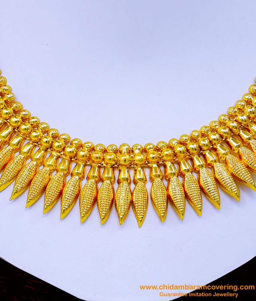 NLC1229 - Kerala Traditional Jewellery Wedding Gold Necklace Designs