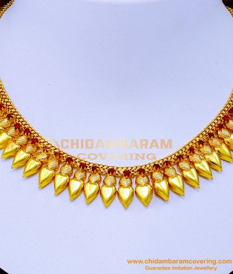 NLC1231 - Latest Ruby Stone Necklace Kerala Wedding Jewellery