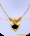 Nlc1235 - 1 Gram Gold Single Green Simple Palakka Necklace Online