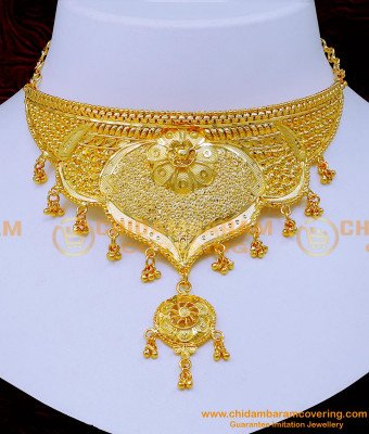 Nlc1240 - First Quality Gold Forming Choker Necklace Set for Wedding