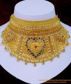 Nlc1242 - Gold Look Bridal Wear Gold Plated Choker Necklace Online