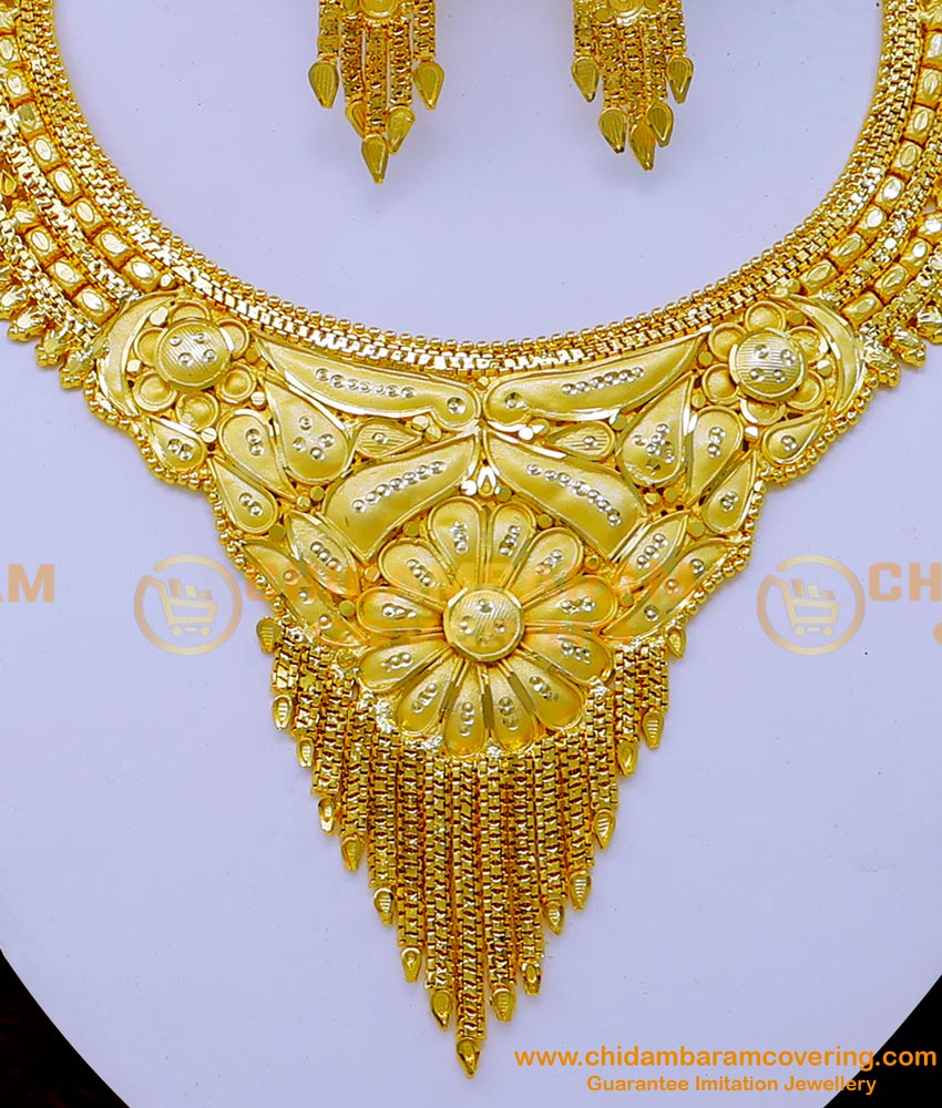 NLC1244 - Latest Gold Necklace Designs Gold Forming Jewellery Online