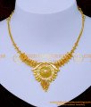 NLC1252 - Latest 1 Gram Gold Simple Necklace Designs for Wedding