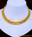 NLC1254 - Kerala Jewellery Leaf Design Gold Plated Necklace for Wedding