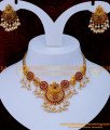 NLC1268 - Traditional Beads Antique Temple Jewellery Set for Marriage