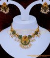 NLC1269 - South Indian Lakshmi Design Antique Temple Necklace Set 