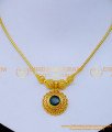 Nlc1283 - Simple Gold Plated Kerala Necklace Design for Women