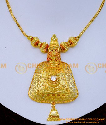 NLC1295 - New Model Simple White Stone Gold Necklace Designs for Wedding