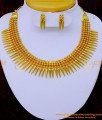 NLC1299 - Traditional Kerala Mullamuttu Necklace Design for Wedding 
