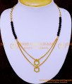 NLC1300 - Elegant Simple Black Crystal Gold Necklace Designs Online