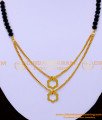 NLC1300 - Elegant Simple Black Crystal Gold Necklace Designs Online