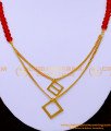 NLC1302 - Simple Crystal Beads Jewellery Necklace Designs for Girls