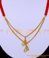 NLC1304 - Unique Gold Plated Red Crystal Beads Western Necklace Online