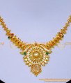 NLC1310 - Traditional Stone Necklace Designs 1 Gram Gold Jewellery