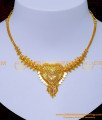 NLC1322 - Traditional One Gram Gold Jewellery Plain Necklace Online