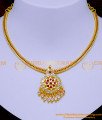 NLC1329 - Impon 5 Metal Jewellery Stone Necklace Design for Women