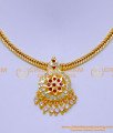 NLC1329 - Impon 5 Metal Jewellery Stone Necklace Design for Women