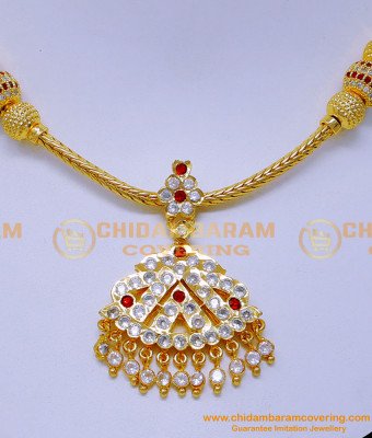 NLC1332 - New Model Gold Attigai Design Impon Jewellery Online Shopping
