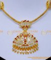 NLC1333 - First Quality Impon Stone Gold Necklace Designs for Wedding