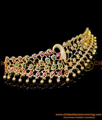 NLC1346 - Attractive Peacock Design Gold Plated Choker Necklace