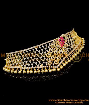 NLC1349 - Elegant Party Wear Diamond Choker Necklace Online