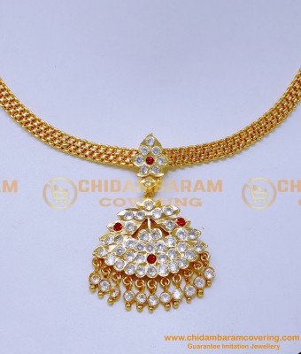 NLC1362 – Attractive Bridal Impon Gold Plated Necklace Online