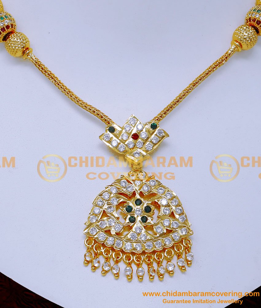 NLC1365 - Latest Attigai Necklace Impon Jewellery Online Shopping