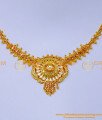 NLC1374 - Latest Simple Gold Necklace Design Imitation Jewellery