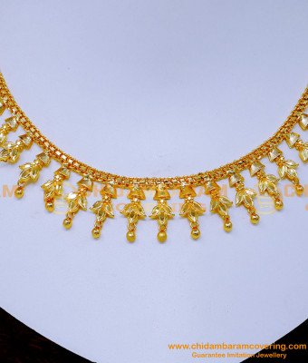 NLC1385 - Latest Wedding Modern Gold Necklace Designs Online