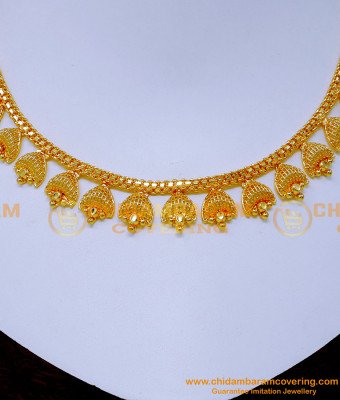 NLC1386 - Unique Gold Necklace Designs Kerala Jewellery Online