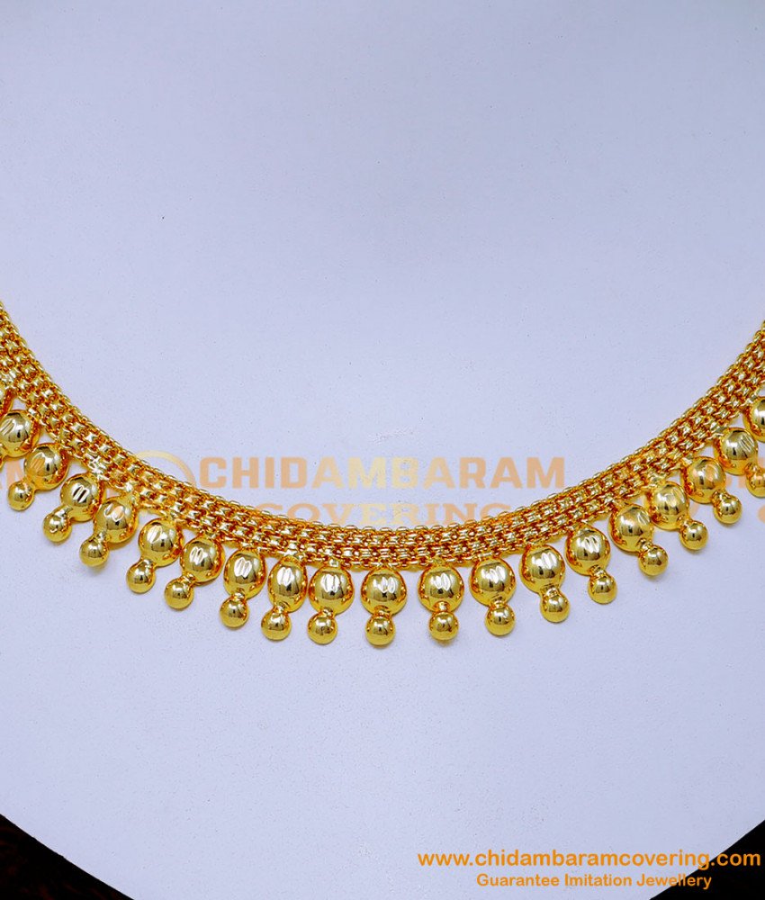 NLC1388 - Latest One Gram Jewellery Traditional Necklace Designs