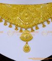 NLC1391 - Bridal Gold Choker Necklace Design Forming Gold Jewellery