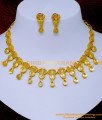 NLC1394 - Latest Light Weight Dubai Gold Necklace Design for Women