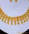 NLC1395 - Wedding Modern Gold Necklace Designs 2 Gram Choker Set