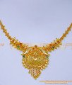 NLC1399 - 1 Gram Gold Plated Simple Necklace Designs with Stone