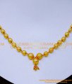 NLC1401 - Gold Forming Ball Chain Necklace Gold Designs for Girl