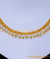 NLC1405 - Gold Plated Simple Pearl Necklace Designs for Women