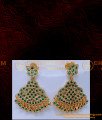 NLC1409 - Bridal Wear Emerald Stone Necklace Impon Jewellery Set